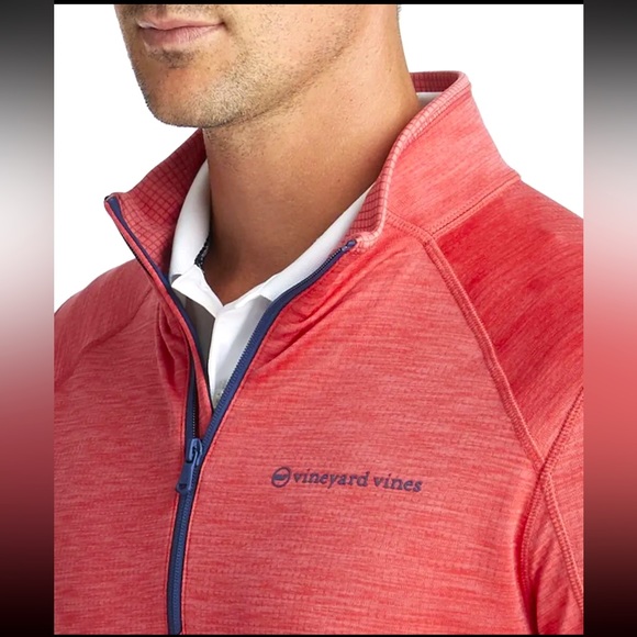 (New) Vineyard Vines Sankaty Performance Half Zip Pullover | Mens Size Large - Picture 2 of 7